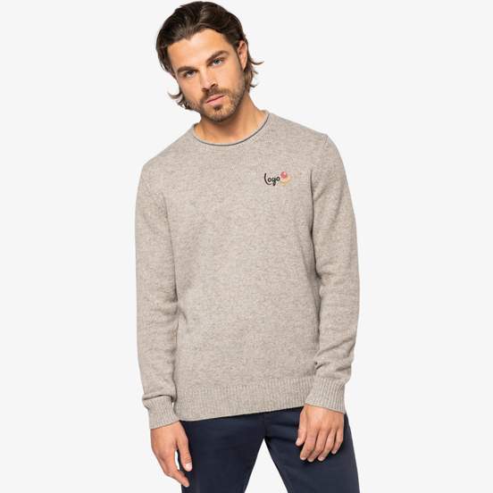 Pull en laine mérinos responsable homme