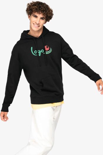 Image produit Sweat-shirt à capuche à épaules tombantes French Terry unisexe