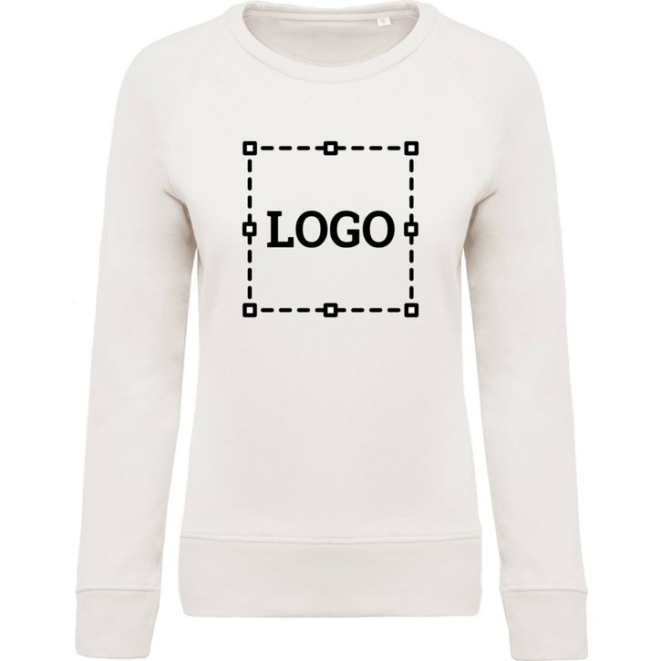 Image produit Sweat-shirt BIO col rond manches raglan femme 