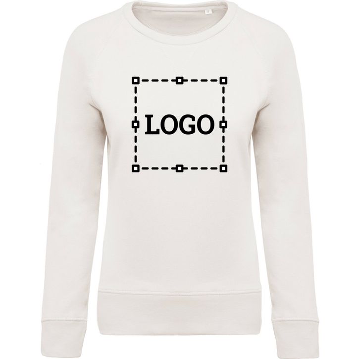 Image produit Sweat-shirt BIO col rond manches raglan femme 