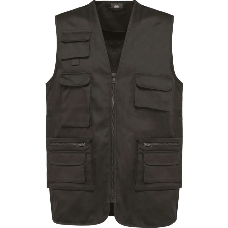 Image produit Gilet polycoton multipoches doublé unisexe