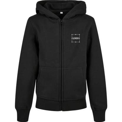 Image produit Kids Organic Basic Zip Hoody