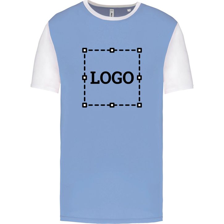 Image produit Maillot manches courtes bicolore unisexe