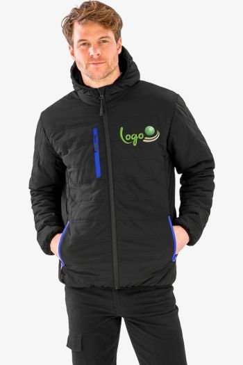 Image produit Black compass padded winter jacket