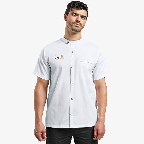 Chemise de cuisinier à manches courtes 