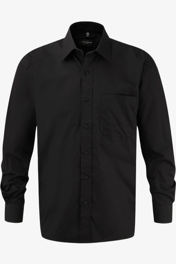 Image produit Men’s long sleeve classic pure cotton poplin shirt