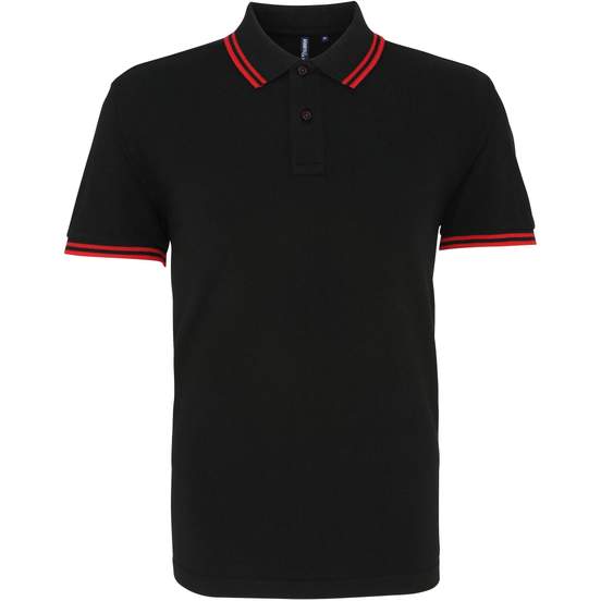 Polo passepoilé coupe classique homme - col contrasté