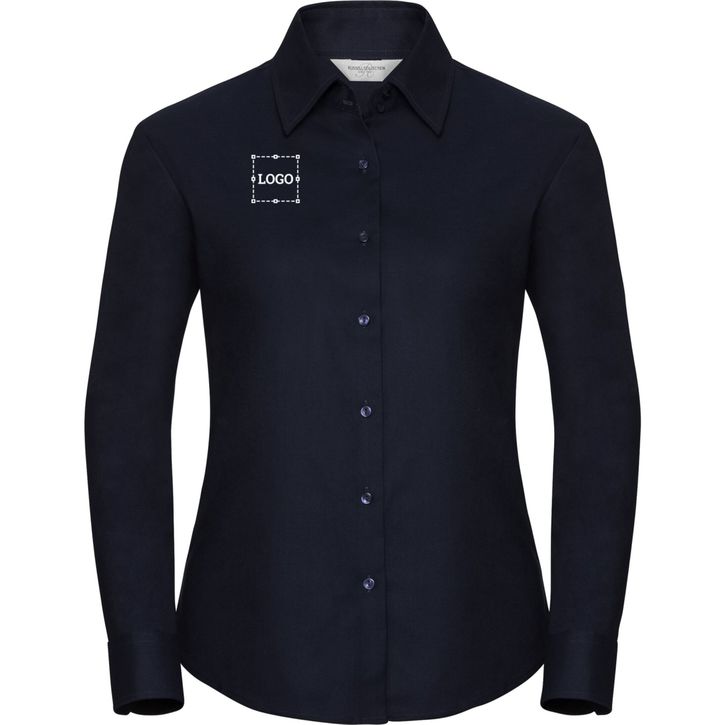 Image produit Ladies’ long sleeve tailored oxford shirt