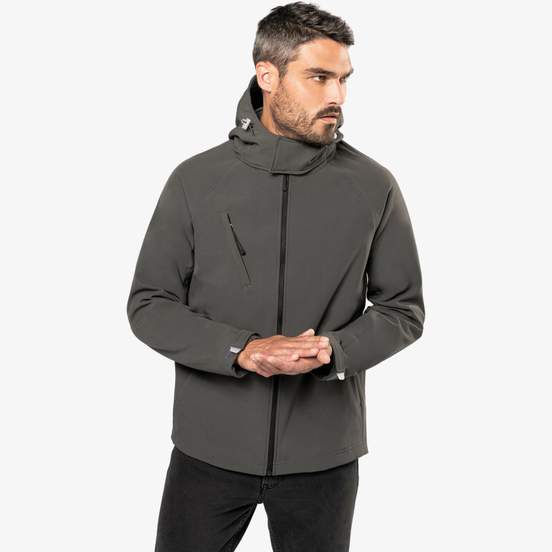 Veste softshell à capuche homme