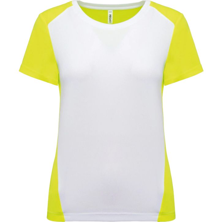 Image produit T-shirt de sport écoresponsable bicolore femme