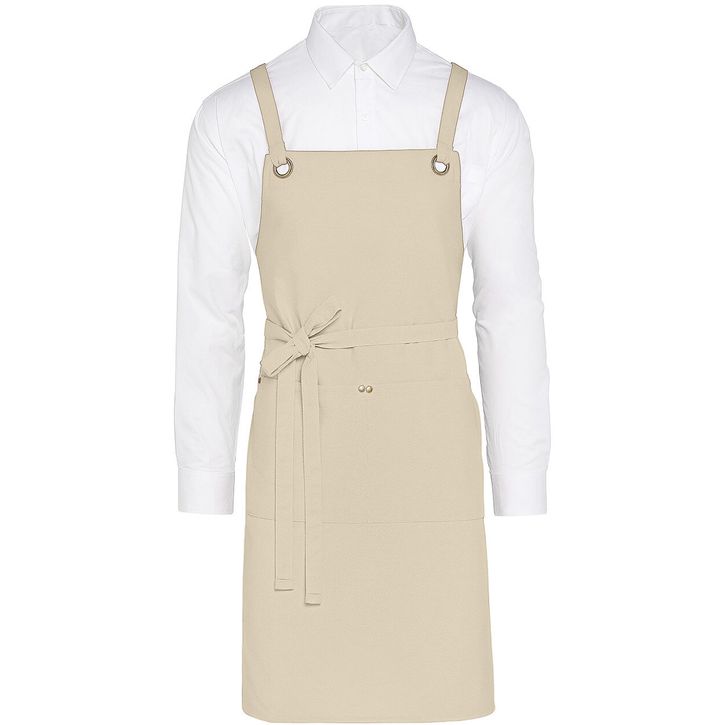 Image produit Provence - Crossover Eyelets Bib Apron with Pocket