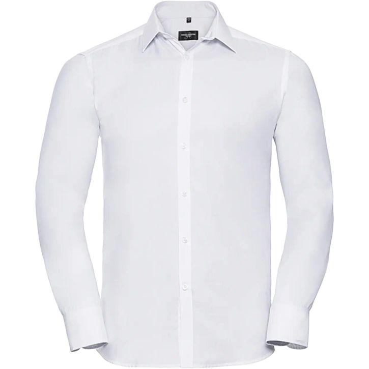 Chemise à chevrons cintrée manches longues homme