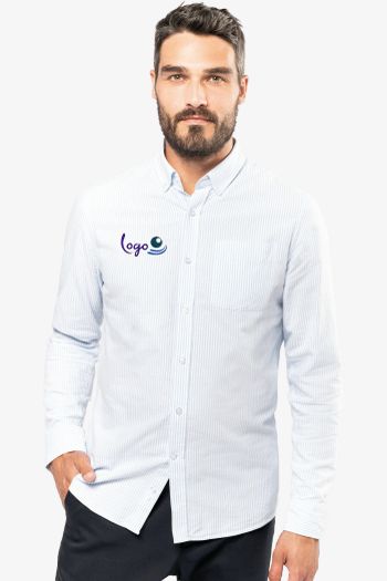 Image produit Chemise oxford lavée manches longues homme