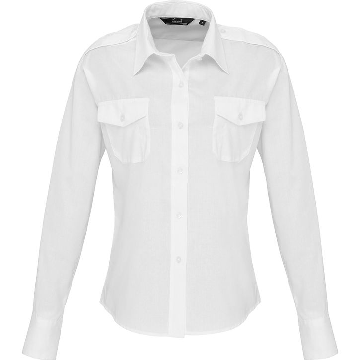 Image produit Chemise pilote à manches longues pour femme