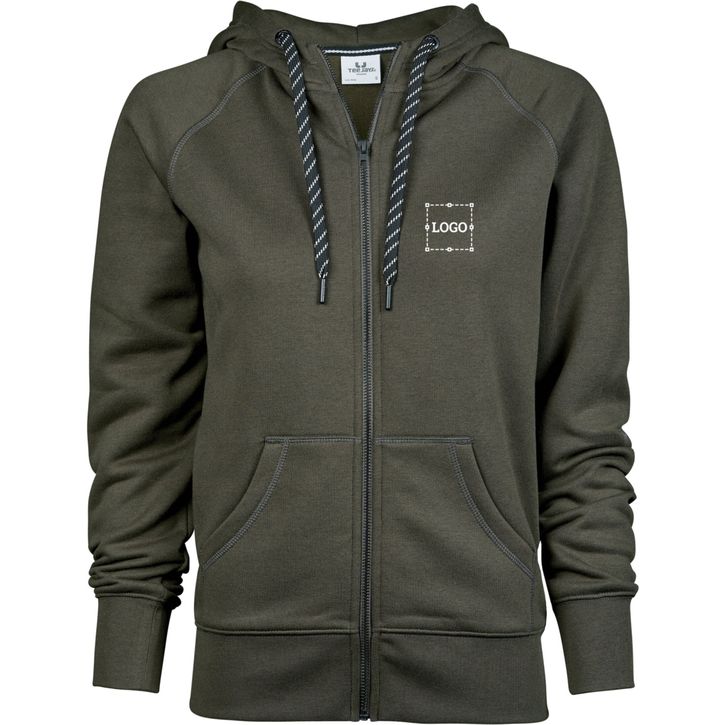 Image produit Ladies Hooded Zip Sweat