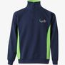 Sweat bicolore zippé