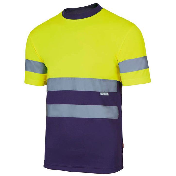 Image produit T-shirt technique bicolore haute visibilité