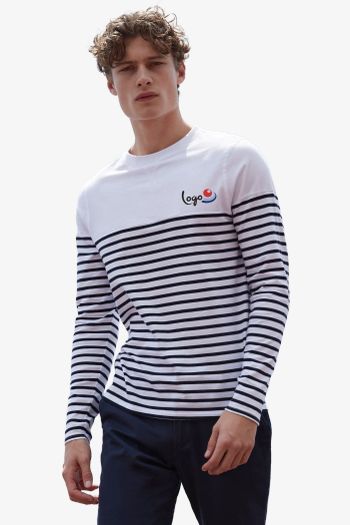 Image produit Long sleeved Breton striped T