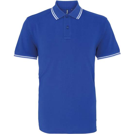 Polo passepoilé coupe classique homme - col contrasté