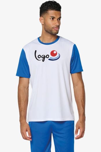 Image produit Maillot manches courtes bicolore unisexe