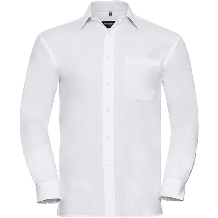 Image produit Chemise en Popeline 100% Coton classique manches longues homme