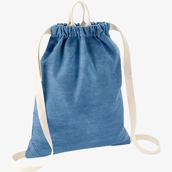 Sac de gym en denim