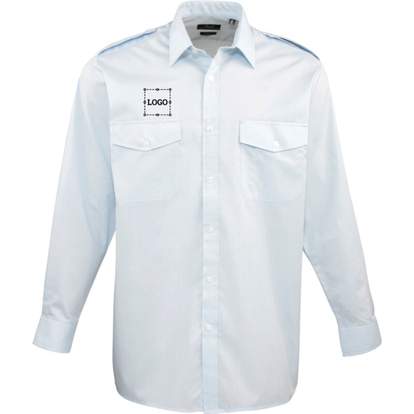 Image produit Chemise pilote à manches longues pour homme