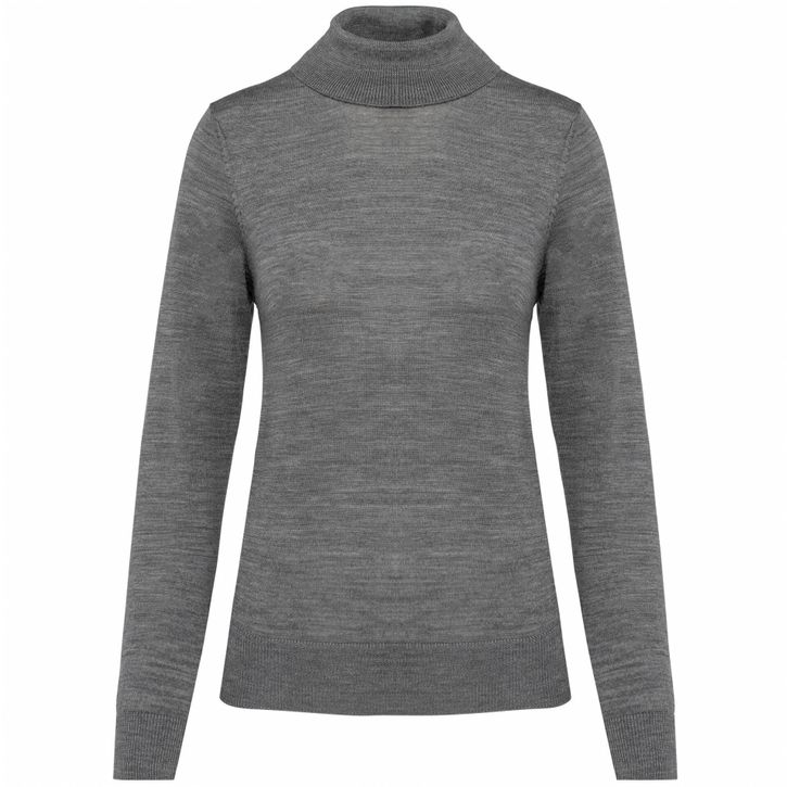 Image produit Pull Mérinos col roulé femme