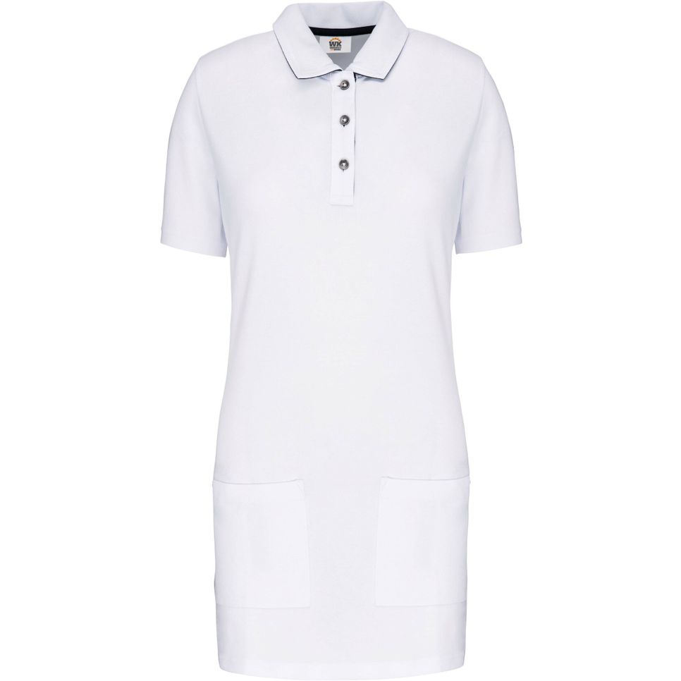 Polo long manches courtes femme