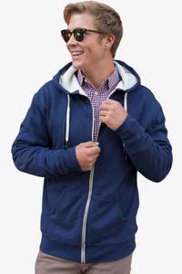 Image produit Unisex Sherpa Lined Zip Hooded Jacket