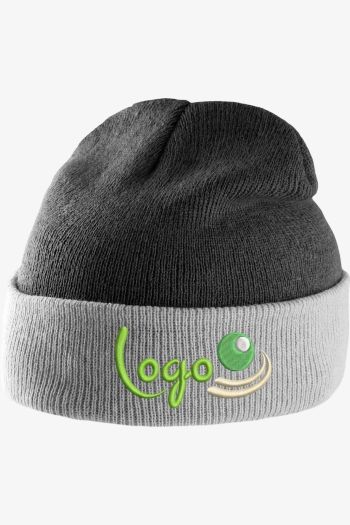 Image produit Bonnet bicolore avec revers