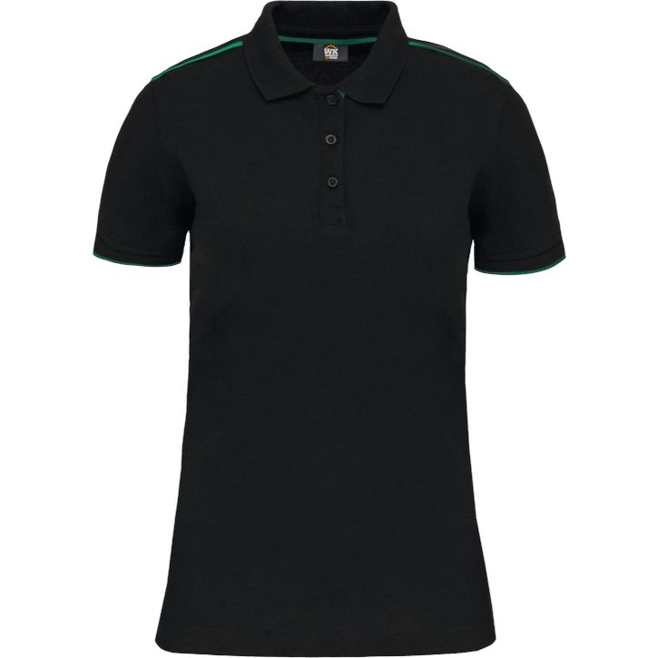 Polo Day To Day contrasté manches courtes femme