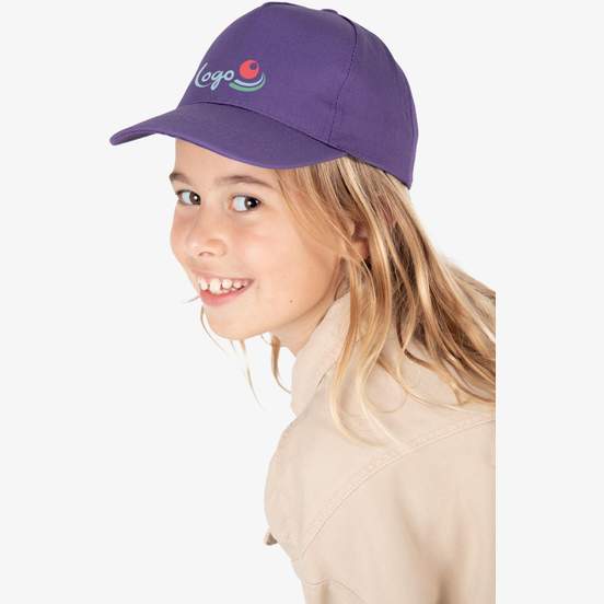 Casquette enfant en coton - 5 panneaux