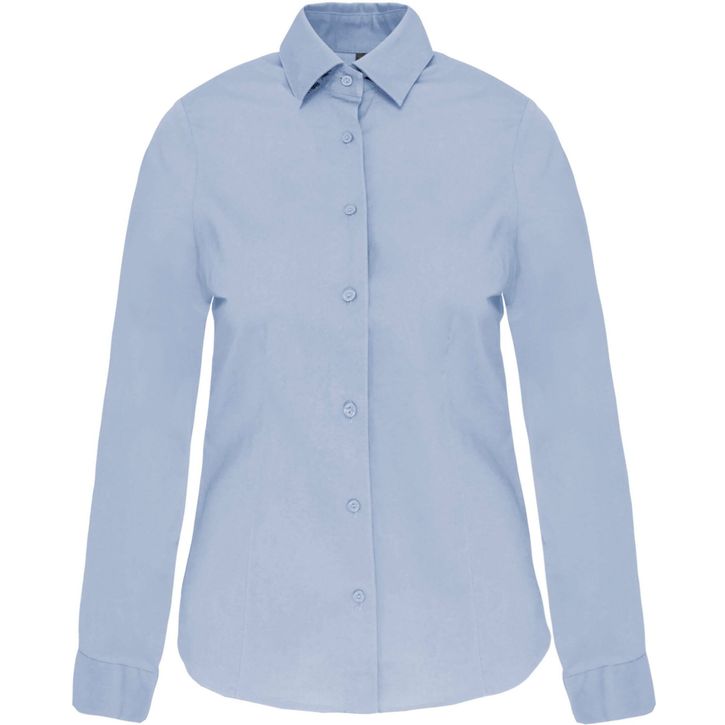 Image produit Chemise coton / élasthanne manches longues femme