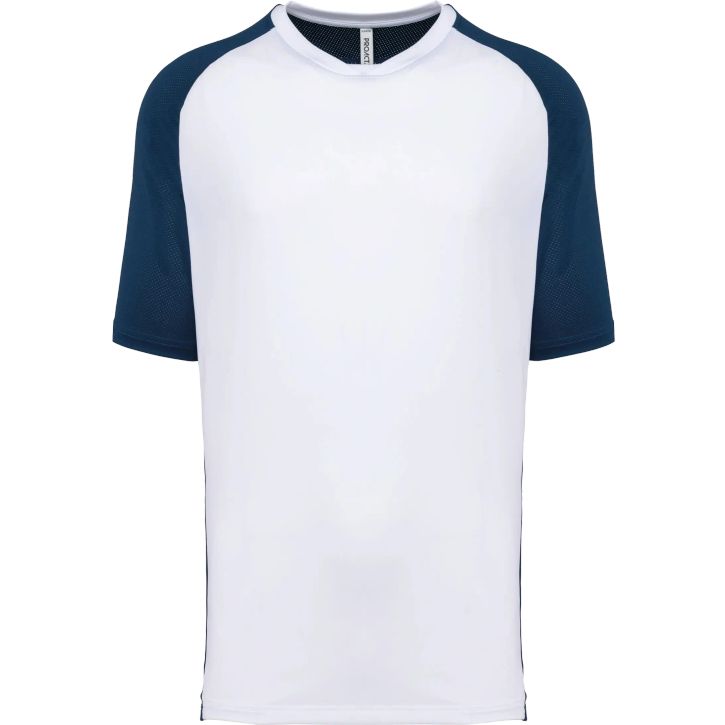 T-shirt de padel bicolore à manches raglan homme
