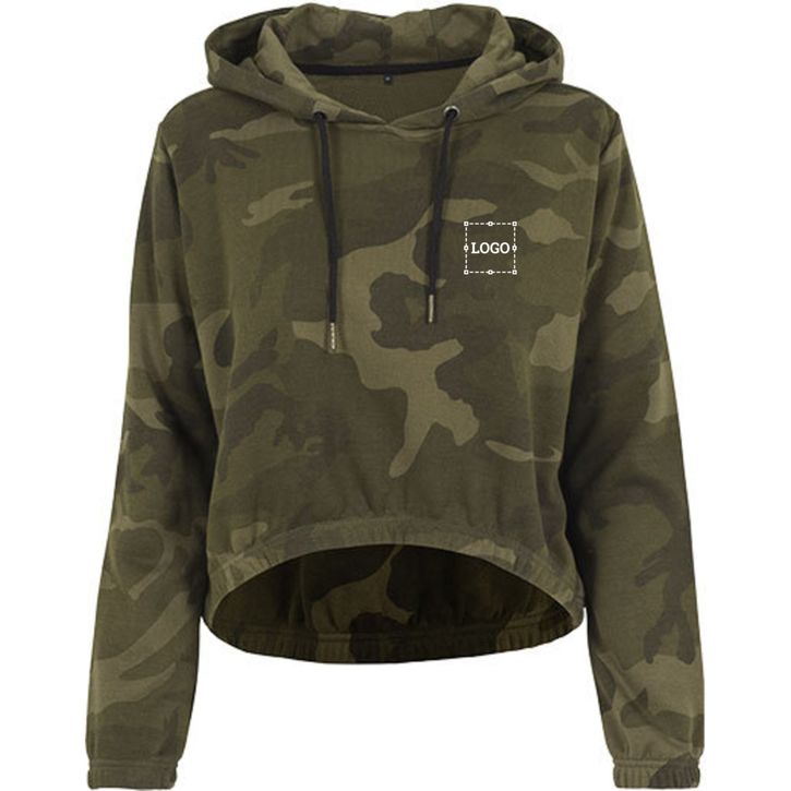 Image produit Ladies Camo Cropped Hoody