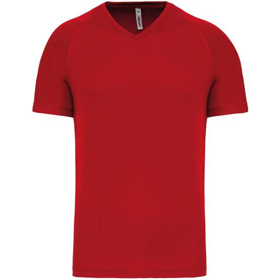 T-shirt de sport manches courtes col v homme