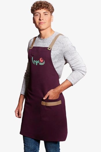 Image produit Bib apron urban-look with cross straps and pocket