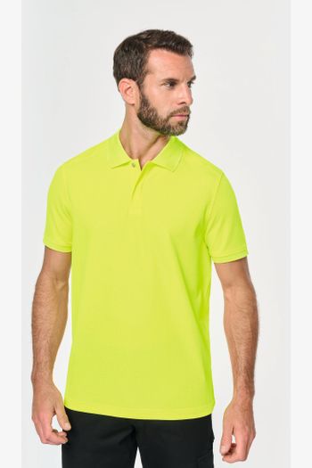 Image produit Polo unisexe écoresponsable coton/polyester 