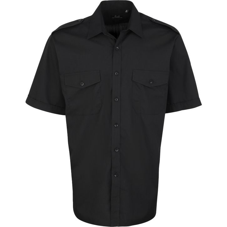 Image produit Chemise pilote à manches courtes pour homme