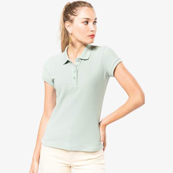 Polo piqué BIO manches courtes femme 