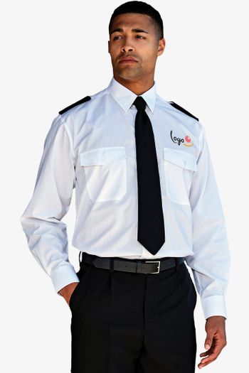 Image produit Chemise pilote à manches longues pour homme