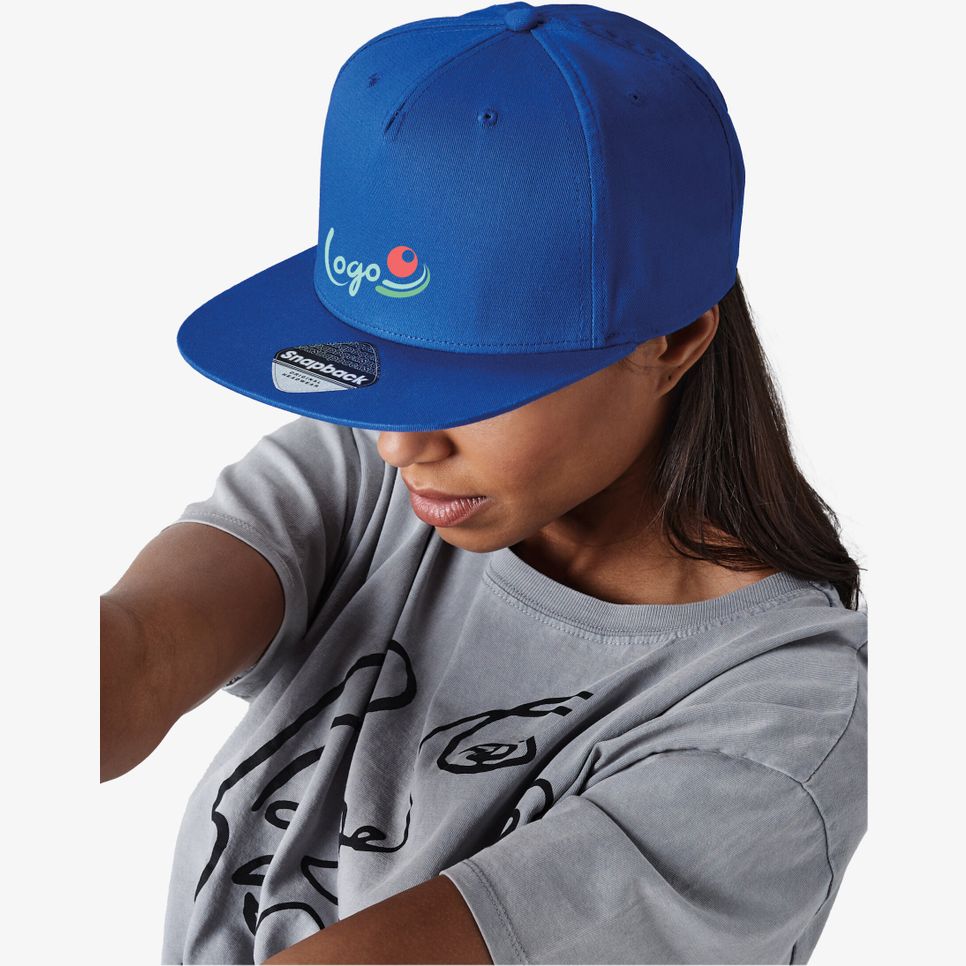 Casquette snapback rappeur à 5 panneaux