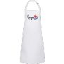 Water-repellent bib apron basic with buckle
