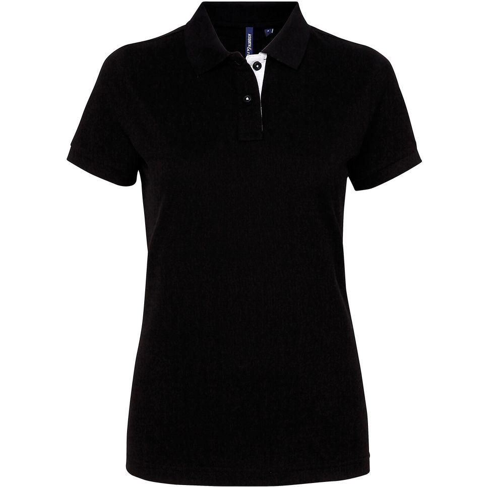 Polo contrasté femme