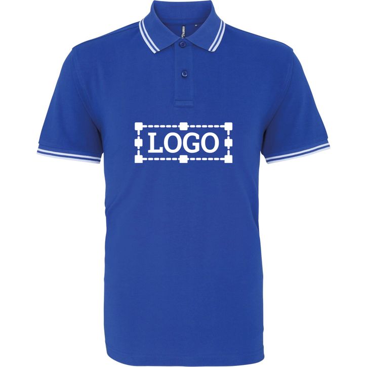 Image produit Polo passepoilé coupe classique homme - col contrasté