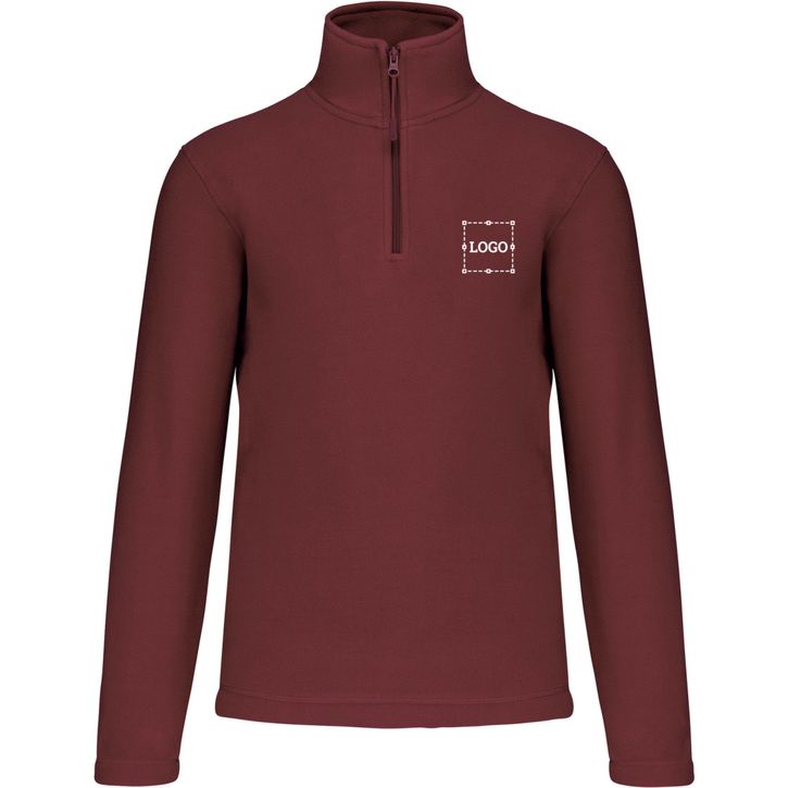 Image produit Enzo > Micropolaire col zippé homme