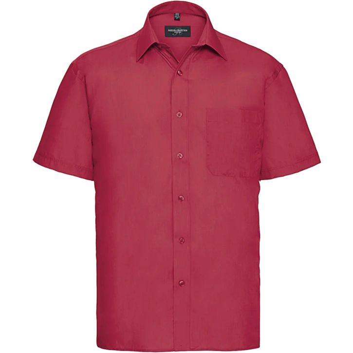 Image produit Chemise en Popeline Polyester/Coton classique manches courtes homme