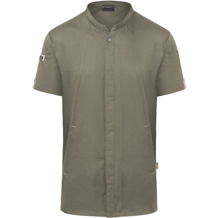 Men's Short-Sleeve Chef Jacket Green Generation Sustainable GRS
