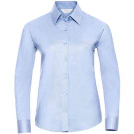 Ladies’ long sleeve tailored oxford shirt